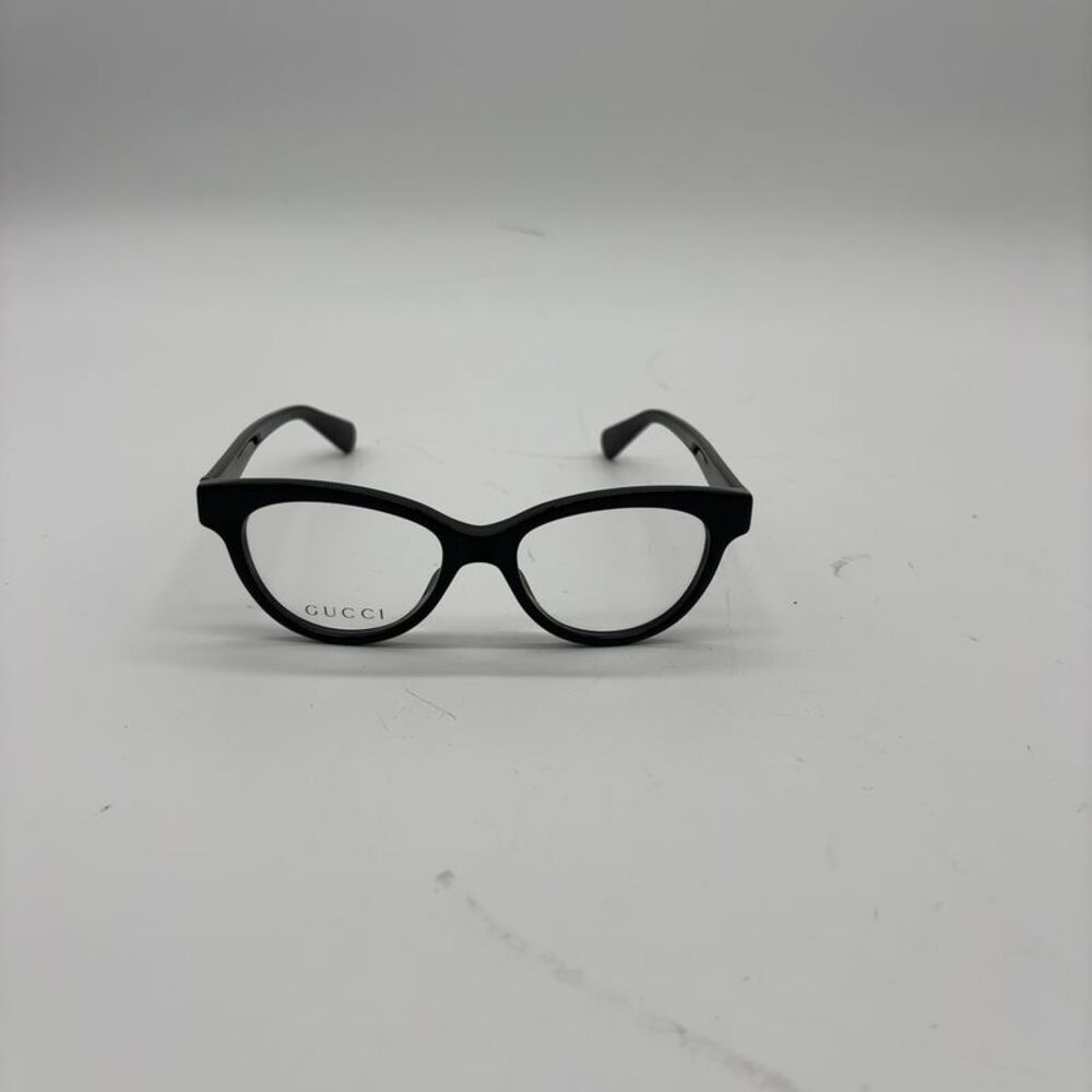 Gucci GG0373O 006 Polished Black Round Full Rim 47-15-140 - Picture 1 of 5